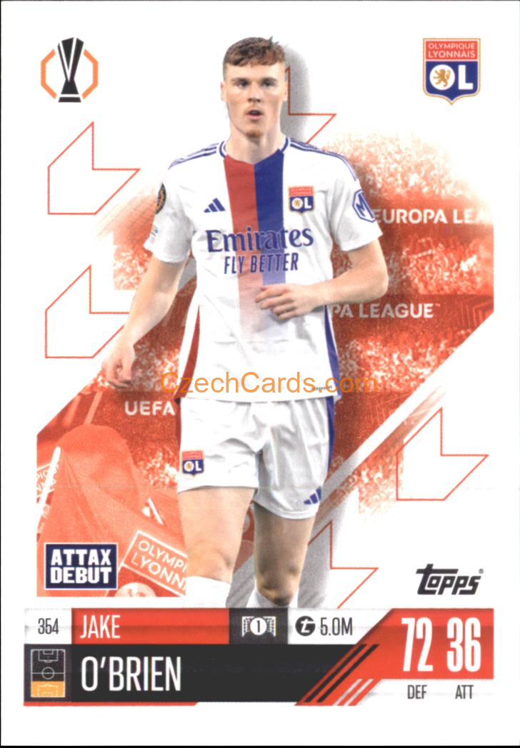 Jake O'Brien 2024/25 Match Attax #354