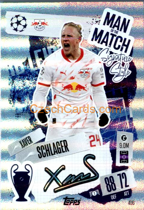 Xaver Schlager 2024/25 Match Attax Man of the Match #406