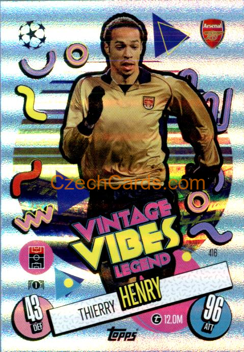 Thierry Henry 2024/25 Match Attax Vintage Vibes Legend #416