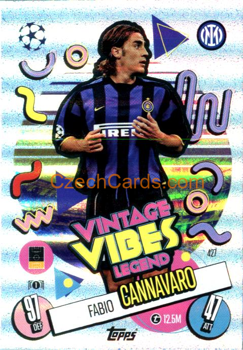 Fabio Cannavaro 2024/25 Match Attax Vintage Vibes Legend #427