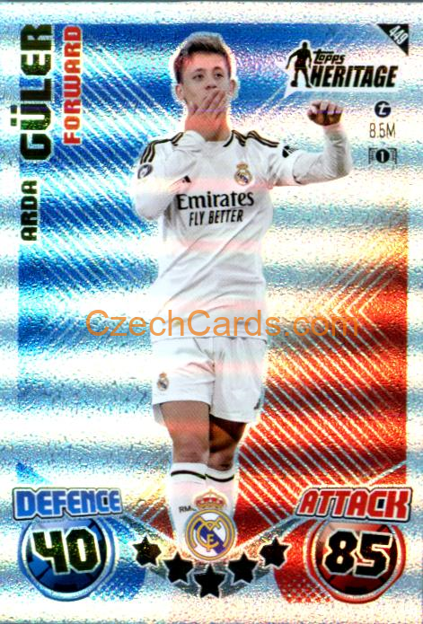 Arda Guler 2024/25 Match Attax Topps Heritage #449