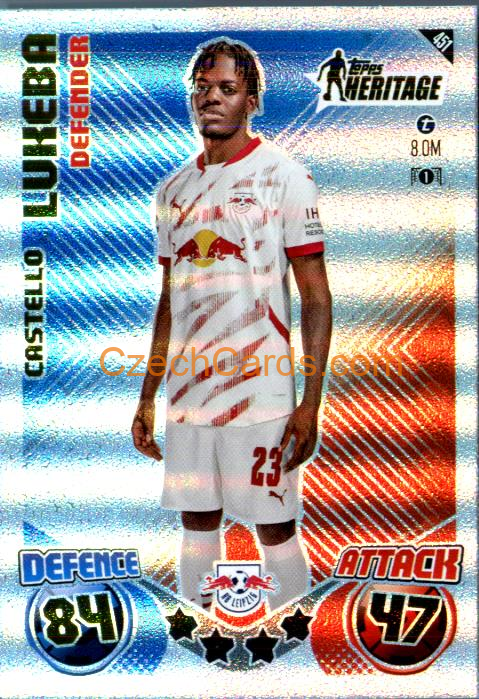 Castello Lukeba 2024/25 Match Attax Topps Heritage #451