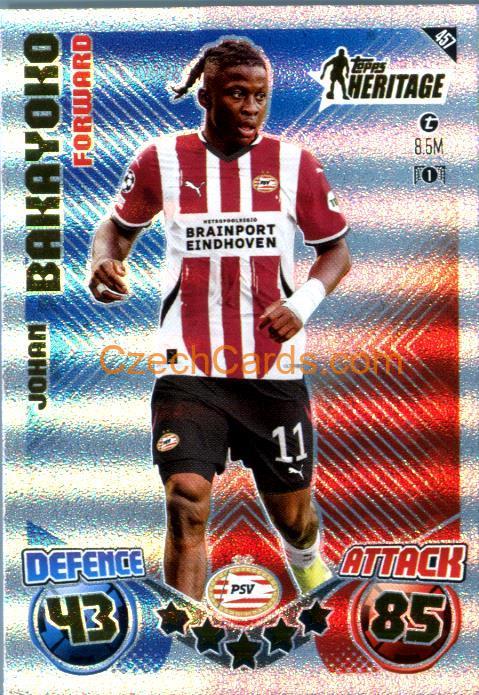 Johan Bakayoko 2024/25 Match Attax Topps Heritage #457