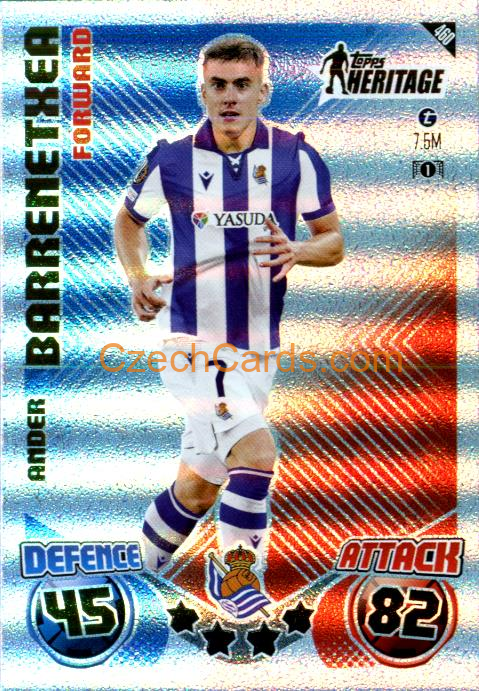 Ander Barrenetxea 2024/25 Match Attax Topps Heritage #460
