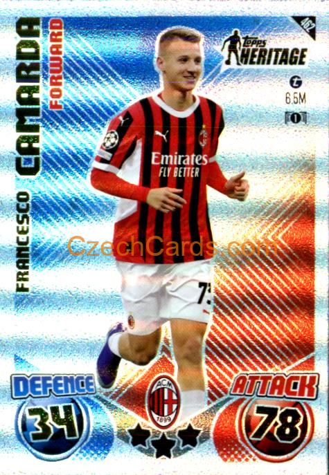 Francesco Camarda 2024/25 Match Attax Topps Heritage #462