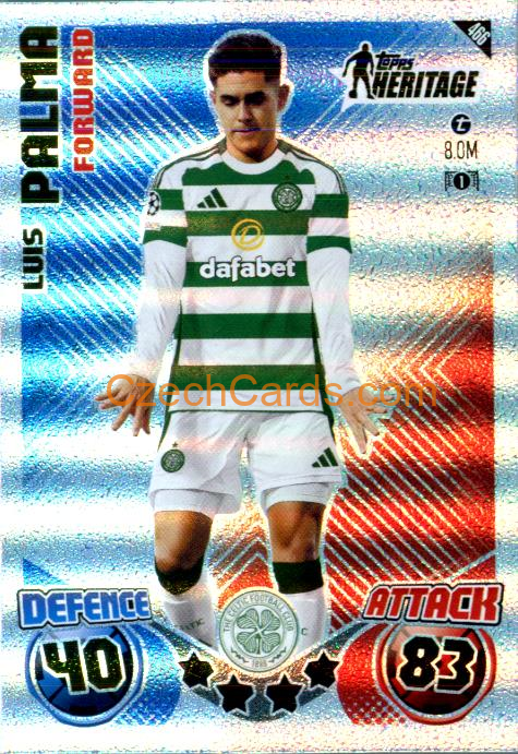 Luis Palma 2024/25 Match Attax Topps Heritage #466