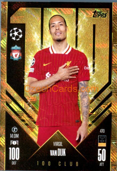Virgil van Dijk 2024/25 Match Attax 100 Club #470