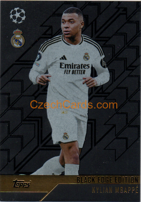 Kylian Mbappé 2024/25 Match Attax Black Edge Edition #BE7