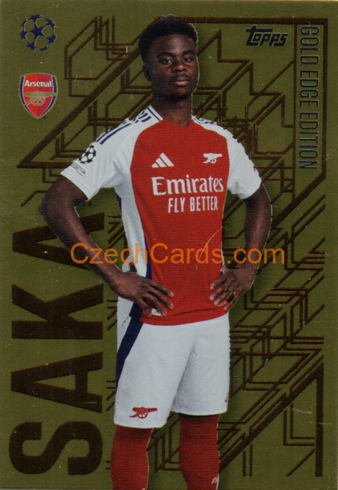 Bukayo Saka 2024/25 Match Attax Gold Edge Edition #GE3