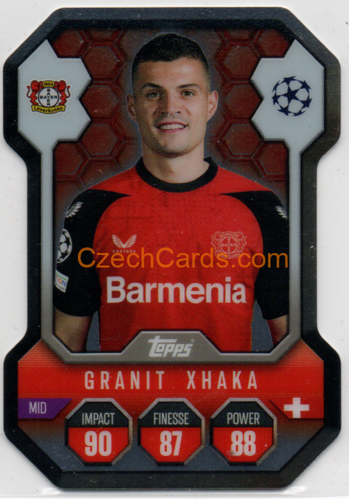 Granit Xhaka 2024/25 Match Attax Chrome Pro Elite Shield #SH9