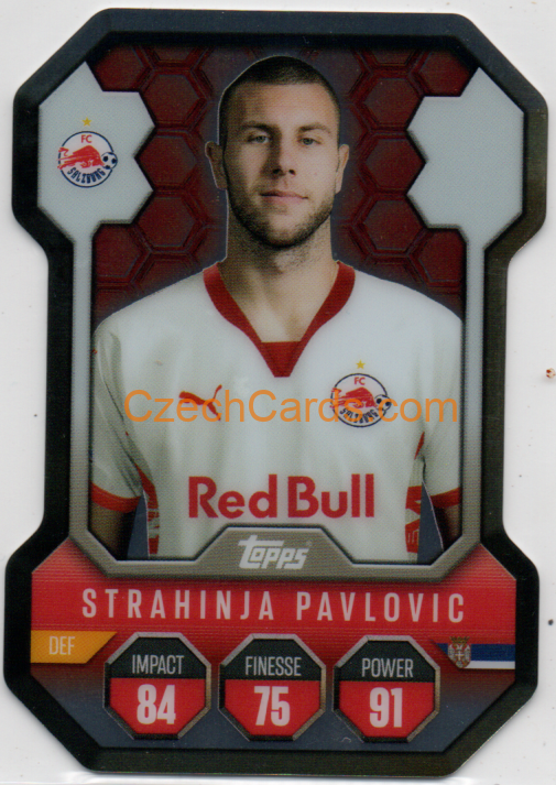 Strahinja Pavlovic 2024/25 Match Attax Chrome Pro Elite Shield #SH18