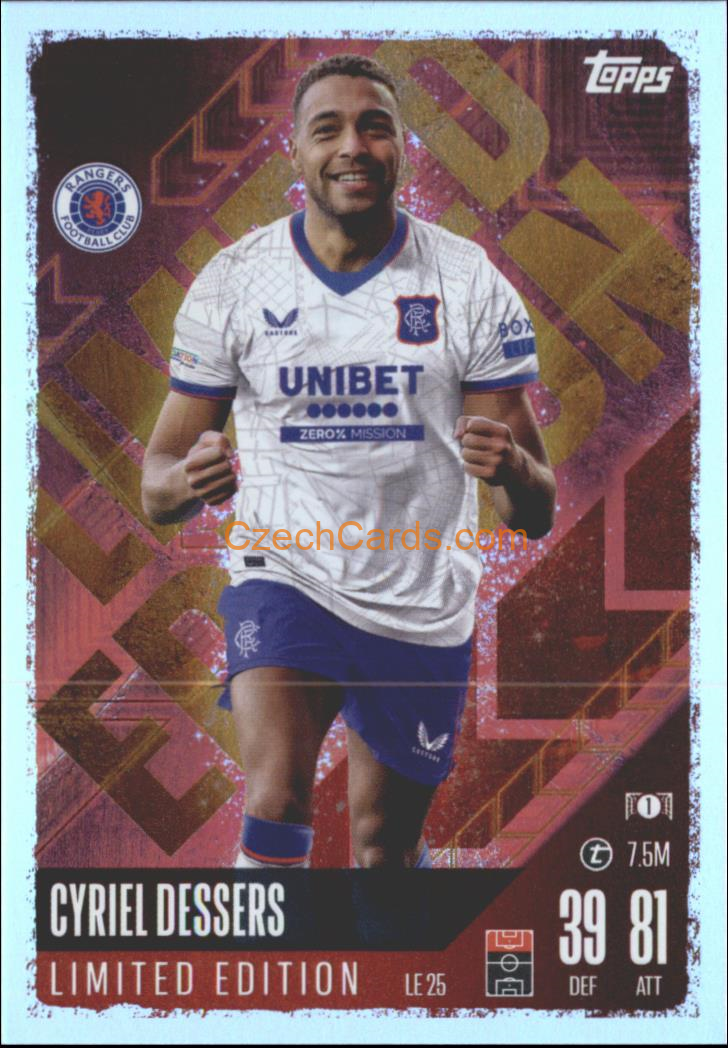 Cyriel Dessers 2024/25 Match Attax Limited Edition #LE25