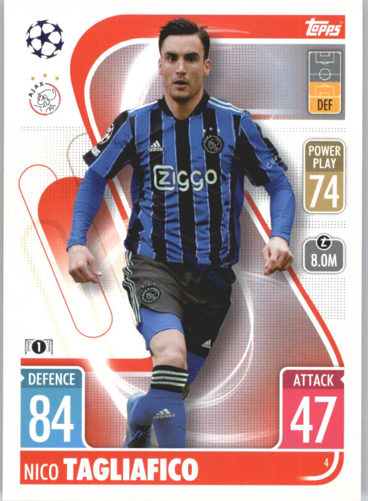 Nicolas Tagliafico Topps Match Attax 2021/22 #4
