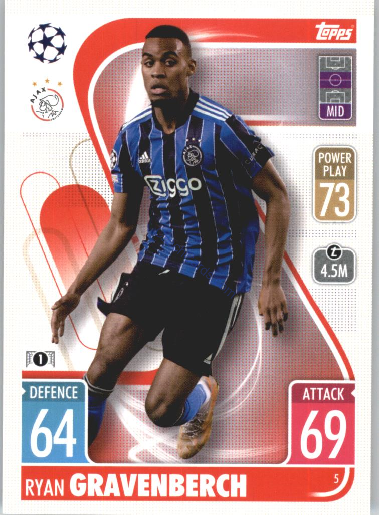 Ryan Gravenberch Topps Match Attax 2021/22 #5