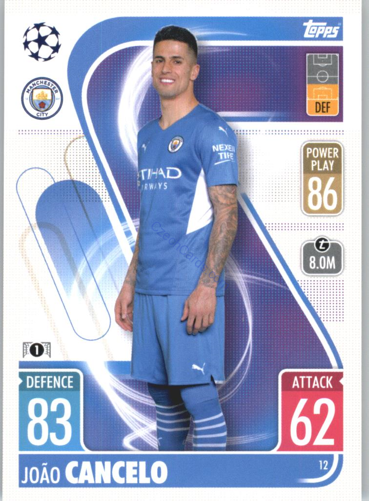 João Cancelo Topps Match Attax 2021/22 #12