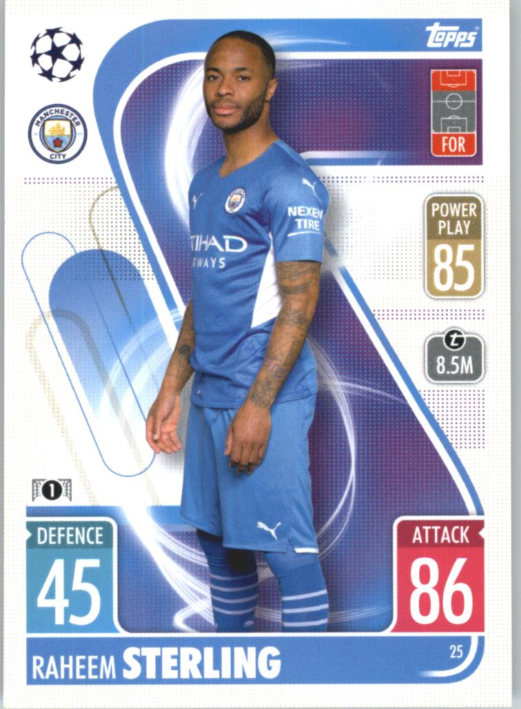Raheem Sterling Topps Match Attax 2021/22 #25