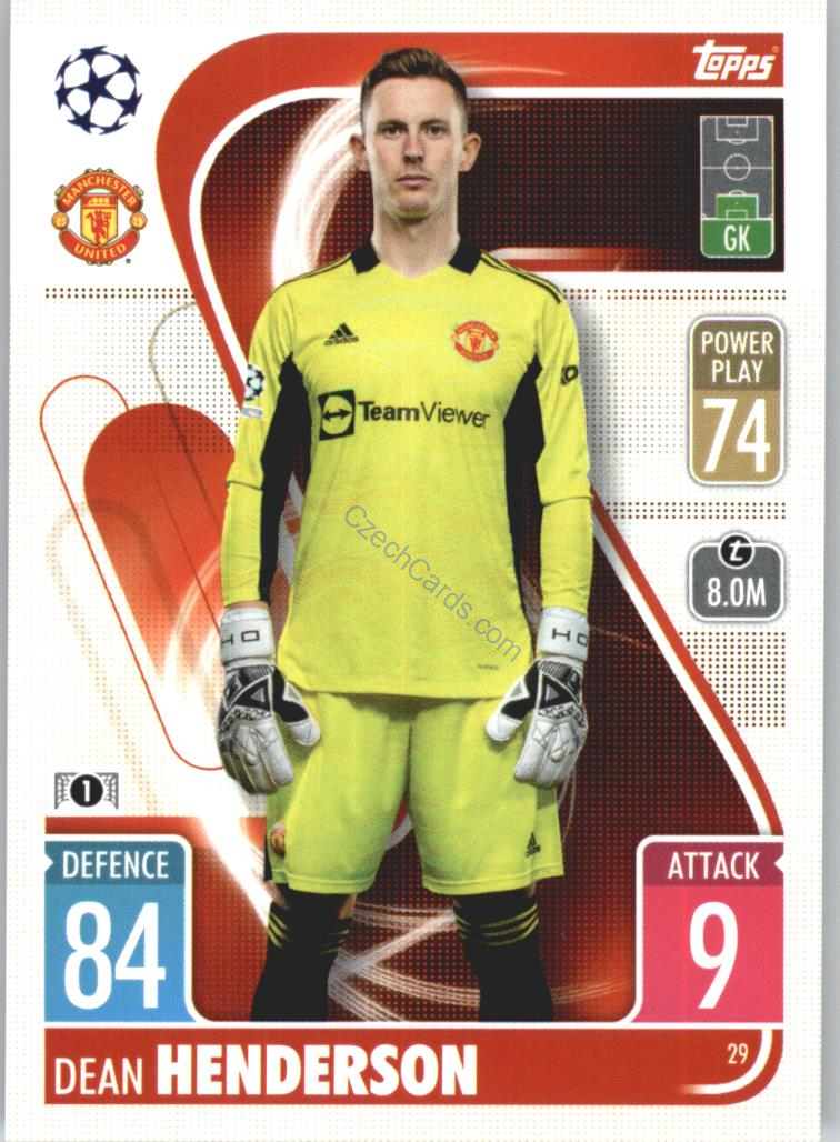 Dean Henderson Topps Match Attax 2021/22 #29