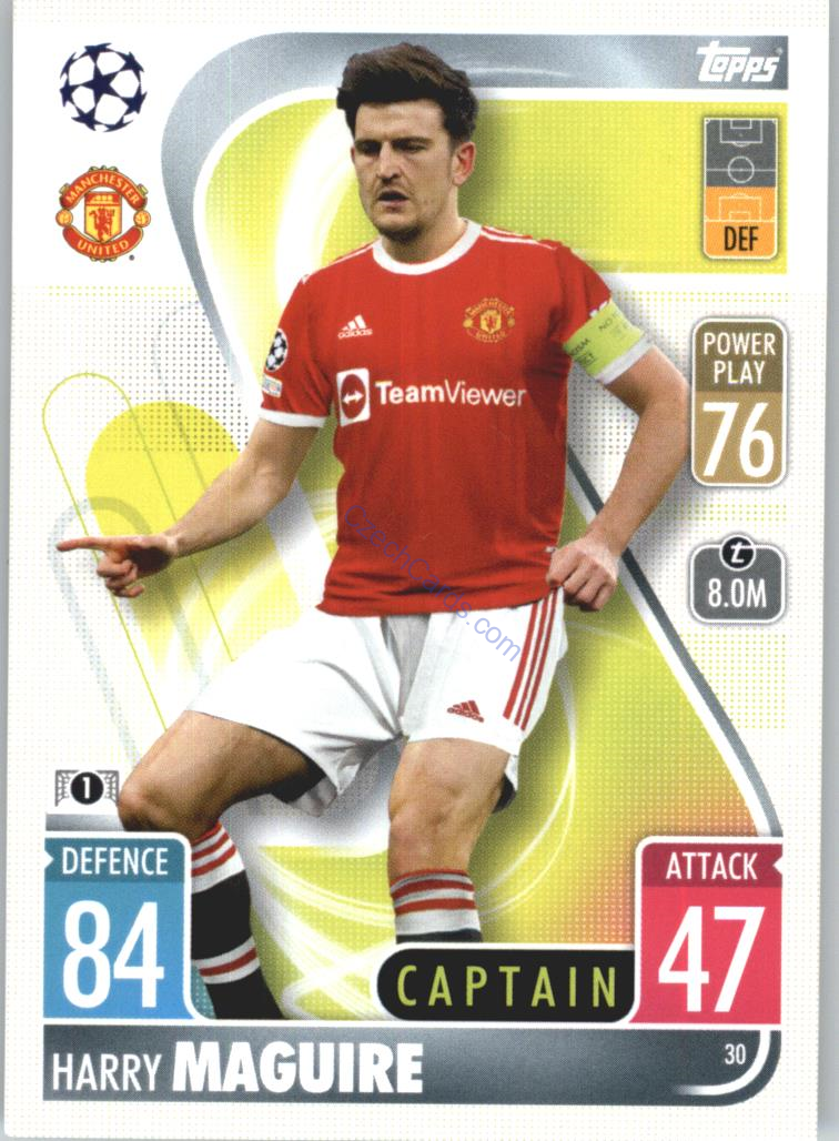 Harry Maguire Topps Match Attax 2021/22 #30