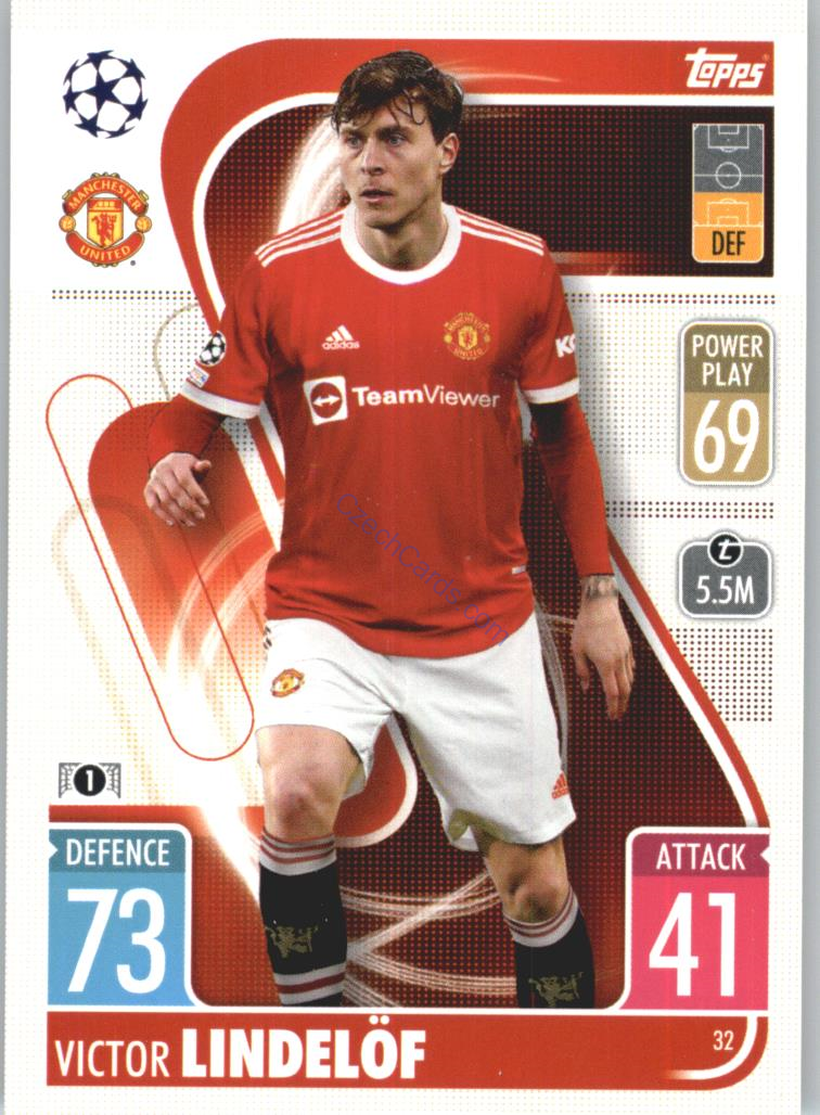 Victor Lindelöf Topps Match Attax 2021/22 #32