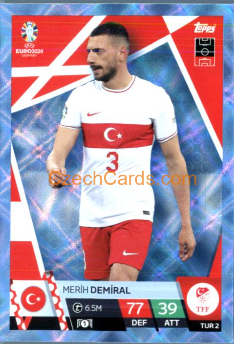 Merih Demiral 2024 EURO Match Attax crystal parallel #TUR2