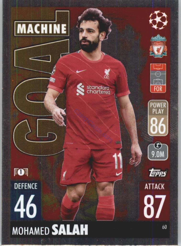 Mohamed Salah Topps Match Attax 2021/22 Goal Machine #60