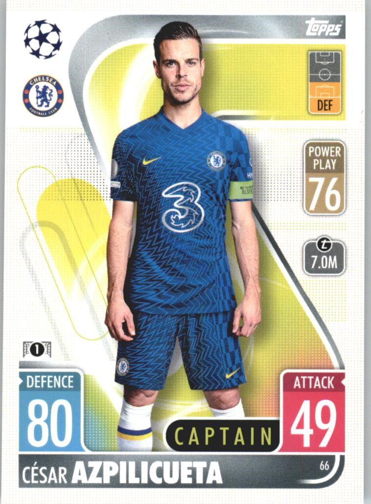 César Azpilicueta Topps Match Attax 2021/22 #66