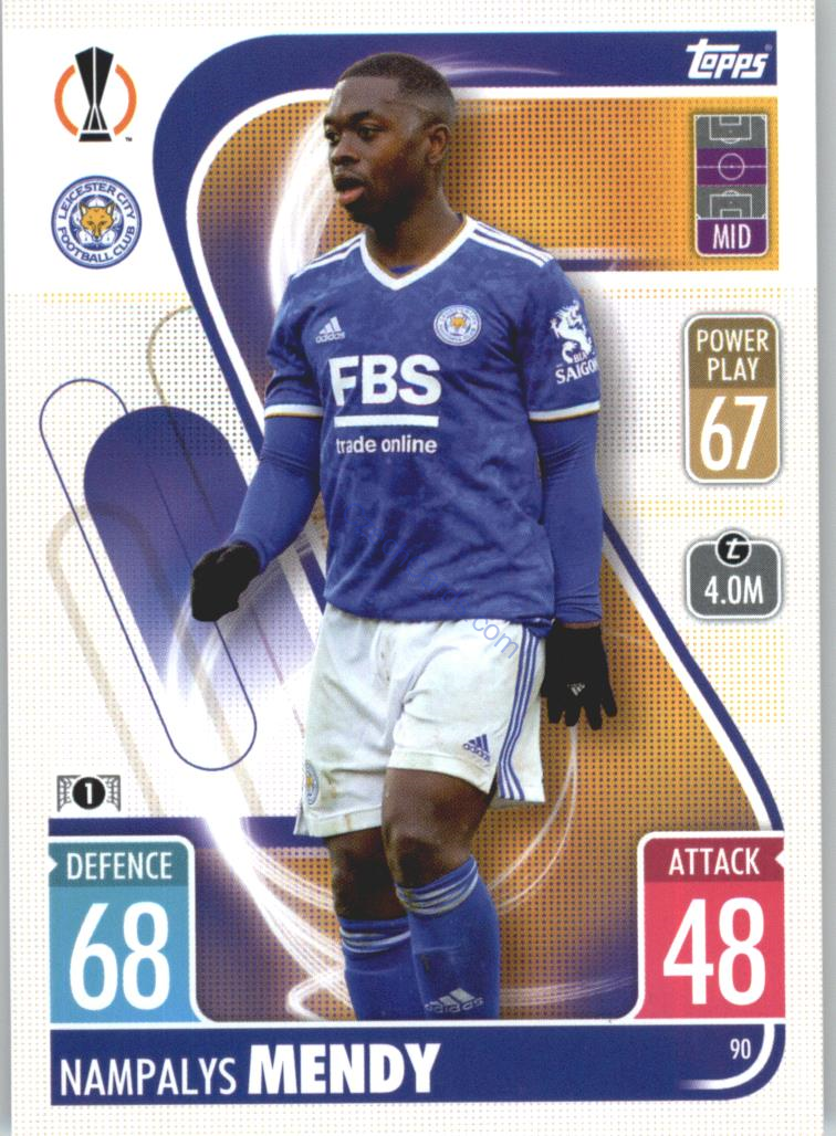 Nampalys Mendy Topps Match Attax 2021/22 #90