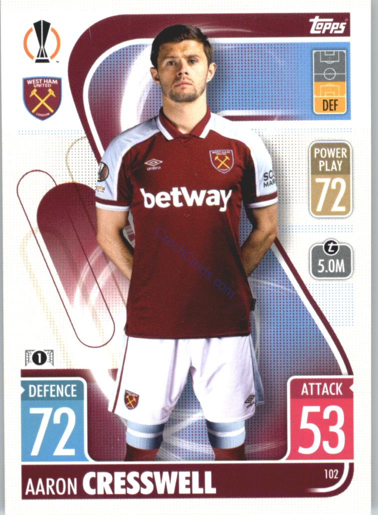 Aaron Cresswell Topps Match Attax 2021/22 #102