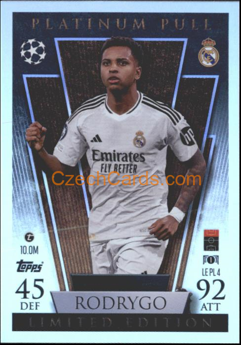 Rodrygo 2024/25 Match Attax Limited Edition - Platinum Pull #LEPL4