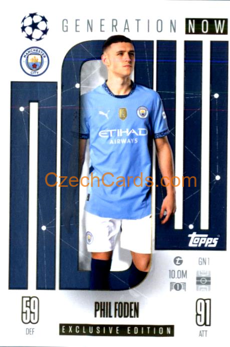 Phil Foden 2024/25 Match Attax Generation Now Limited #GN1