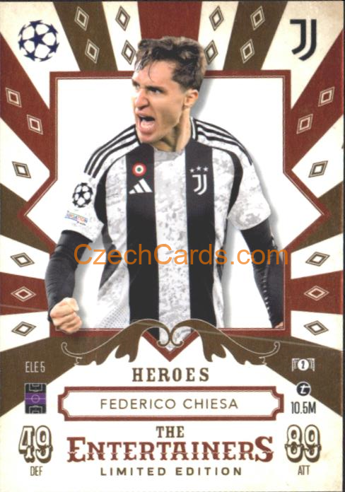 Federico Chiesa 2024/25 Match Attax The Entertainers Limited #ELE5
