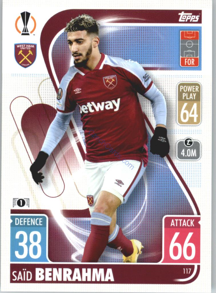 Said Benrahma Topps Match Attax 2021/22 #117
