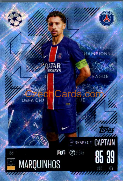 Marquinhos 2024/25 Match Attax crystal parallel #158