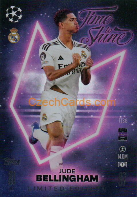 Jude Bellingham 2024/25 Match Attax Time to Shine Limited #TS6