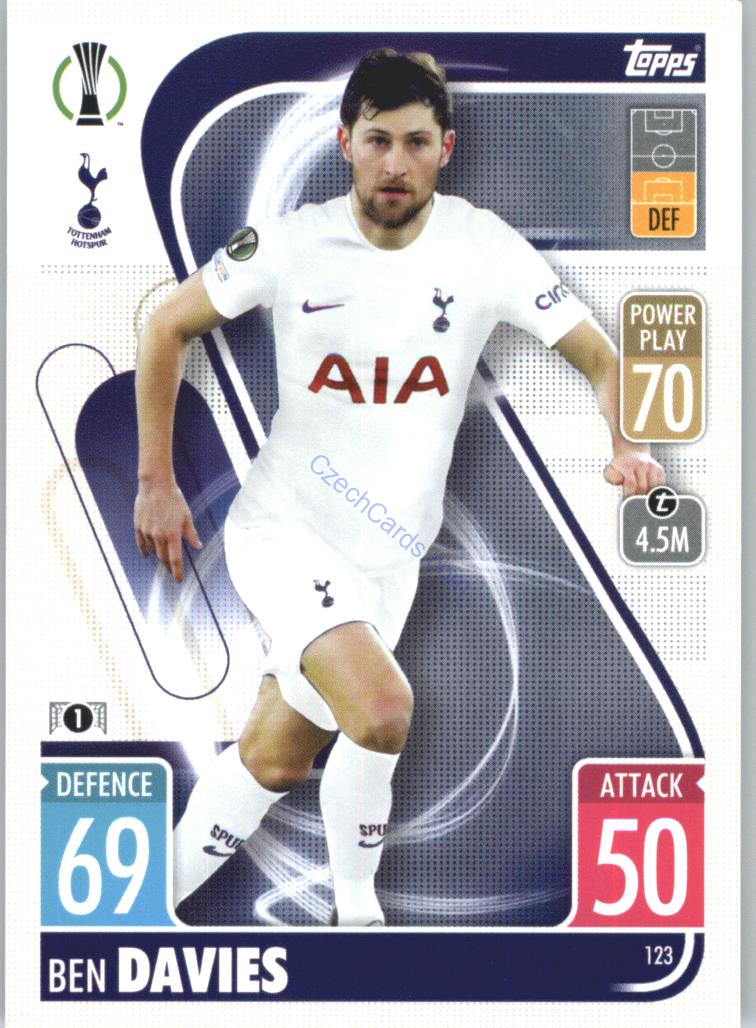 Ben Davies Topps Match Attax 2021/22 #123