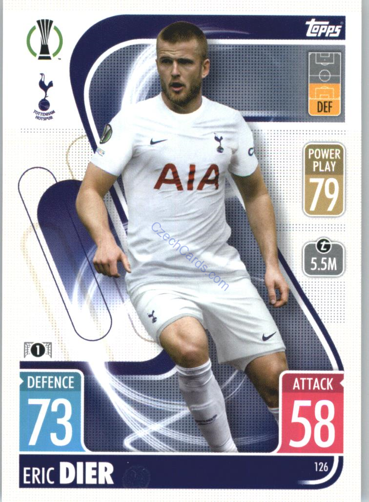 Eric Dier Topps Match Attax 2021/22 #126