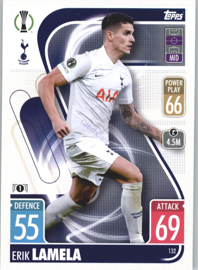 Érik Lamela Topps Match Attax 2021/22 #132