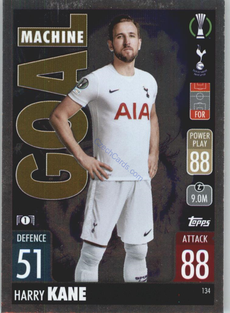 Harry Kane Topps Match Attax 2021/22 Goal Machine #134