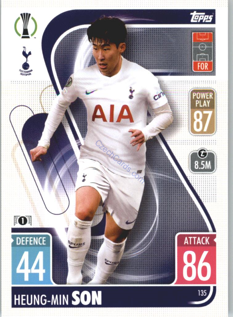 Heung-Min Son Topps Match Attax 2021/22 #135