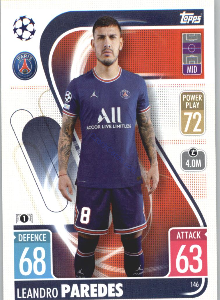 Leandro Paredes Topps Match Attax 2021/22 #146