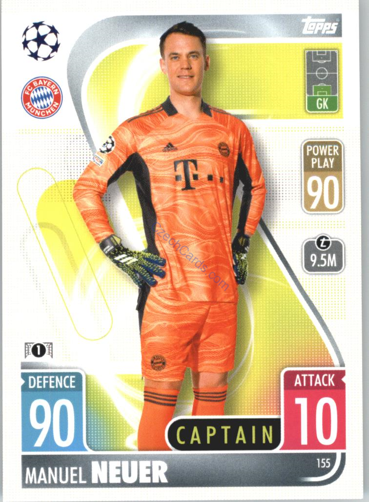 Manuel Neuer Topps Match Attax 2021/22 #155