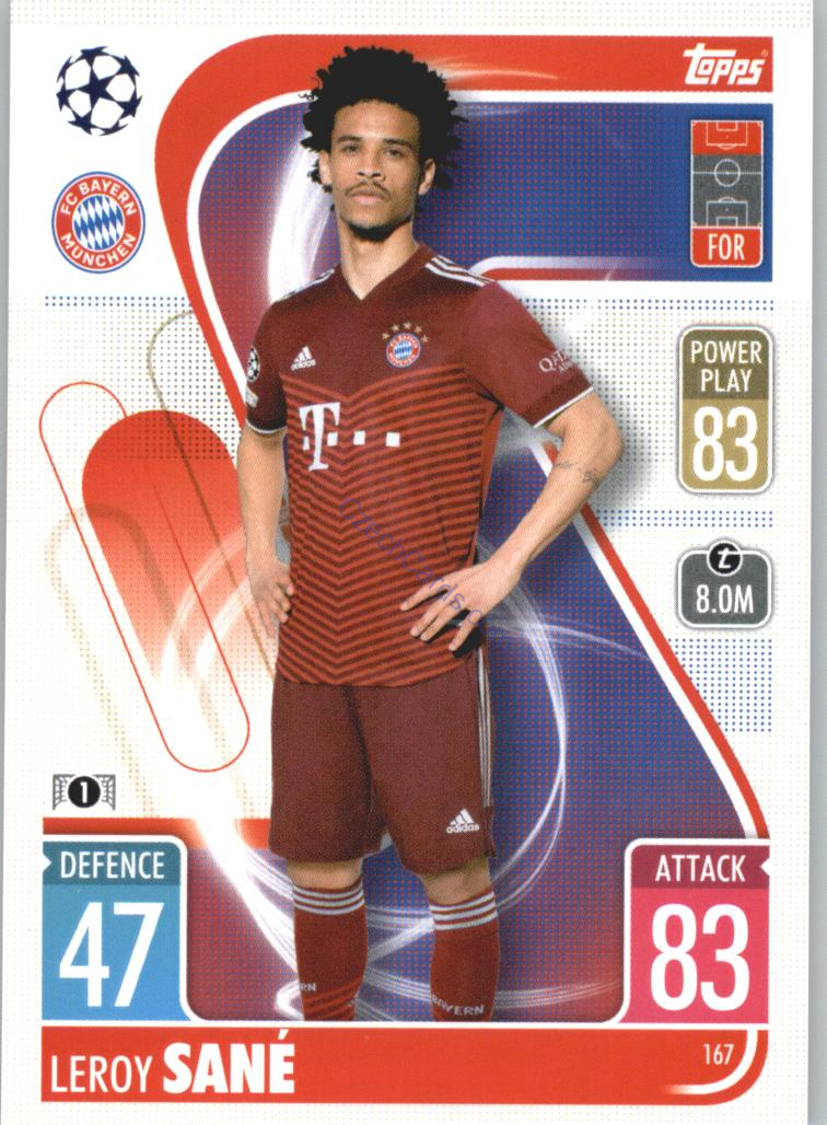 Leroy Sané Topps Match Attax 2021/22 #167