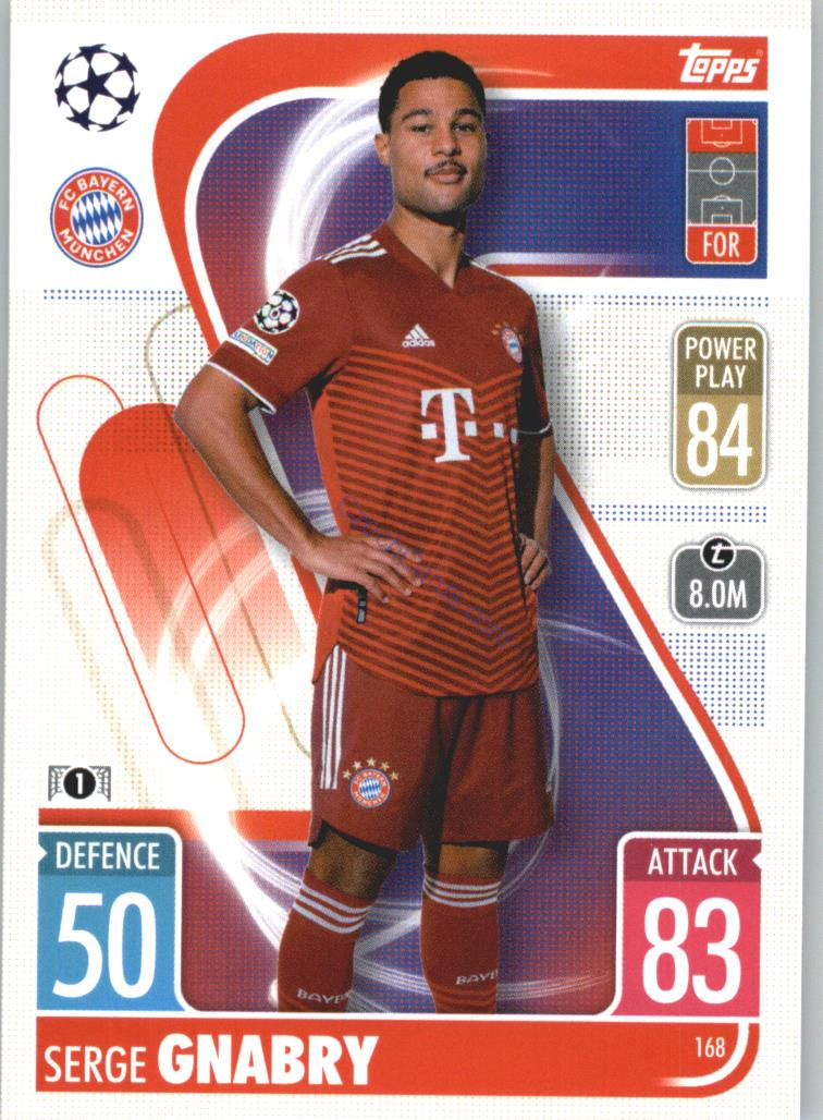 Serge Gnabry Topps Match Attax 2021/22 #168