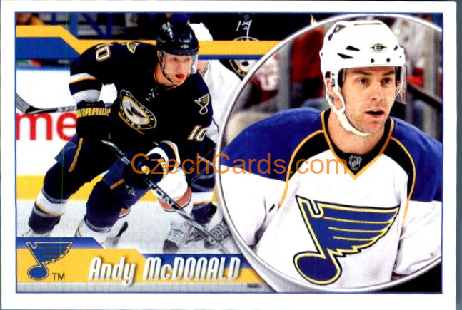Andy McDonald 2010-11 Panini NHL Sticker #292
