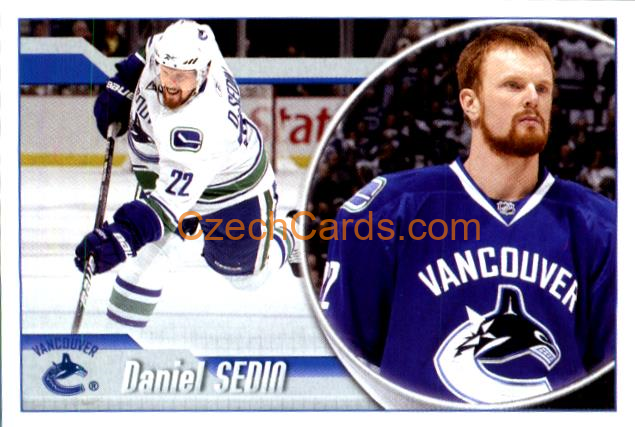 Daniel Sedin 2010-11 Panini NHL Sticker #299
