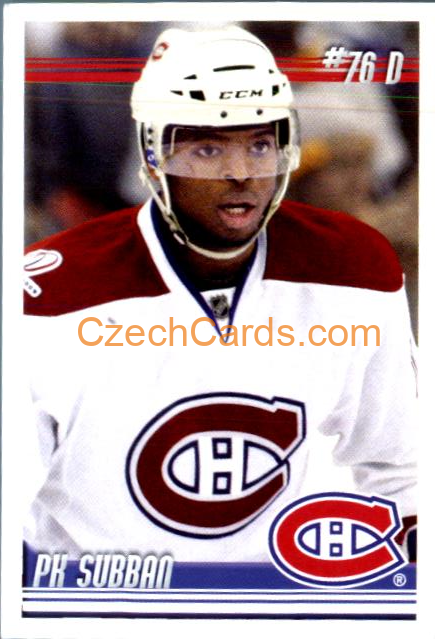 P.K. Subban 2010-11 Panini NHL Sticker #352