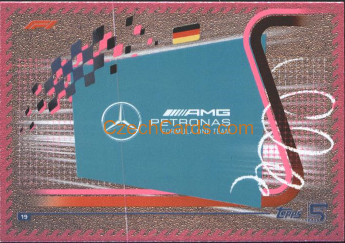 Team Logo Mercedes 2024 Topps Turbo Attax Purple Parallel #19