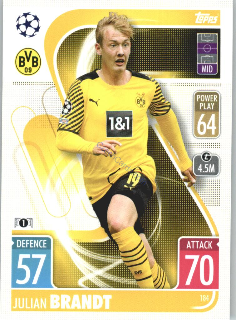 Julian Brandt Topps Match Attax 2021/22 #184