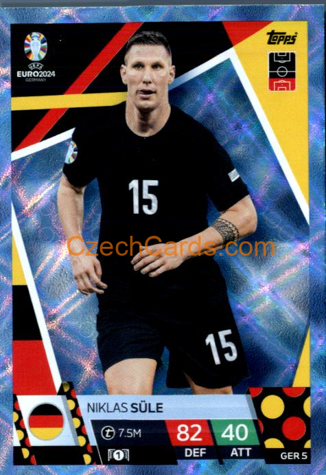 Niklas Süle 2024 EURO Match Attax crystal parallel #GER5