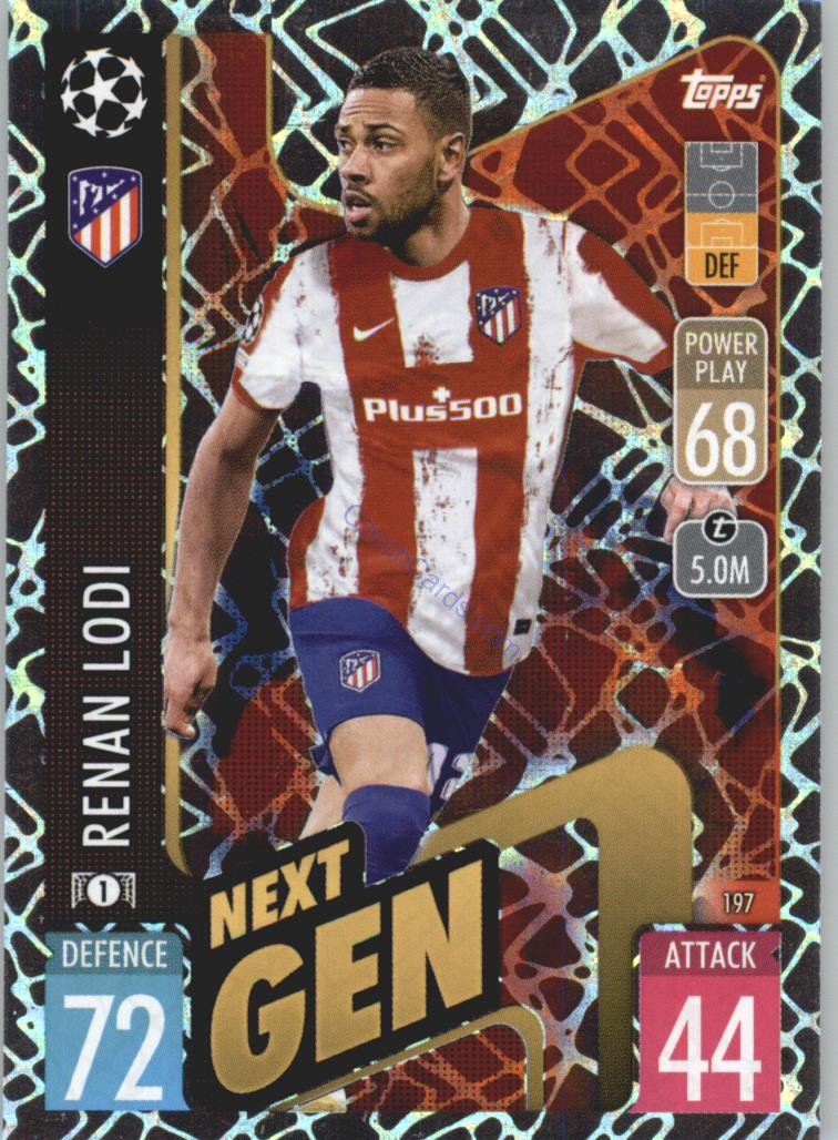 Renan Lodi Topps Match Attax 2021/22 Next Gen #197